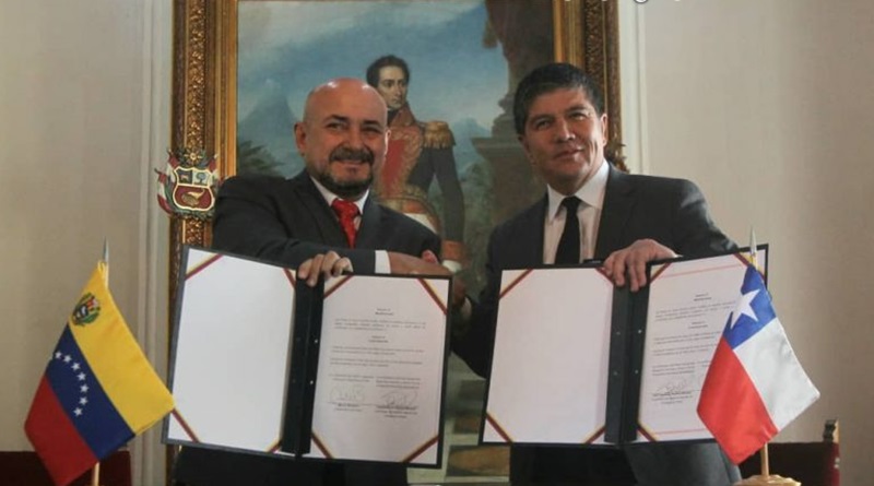 Venezuela y Chile firmaron convenio de cooperación en materia penal