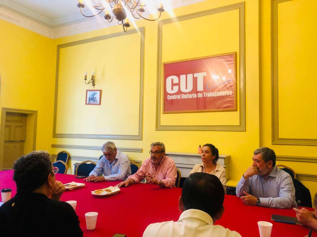 La CUT se reunió con dirigentes de Centrales de Trabajadores argentinas