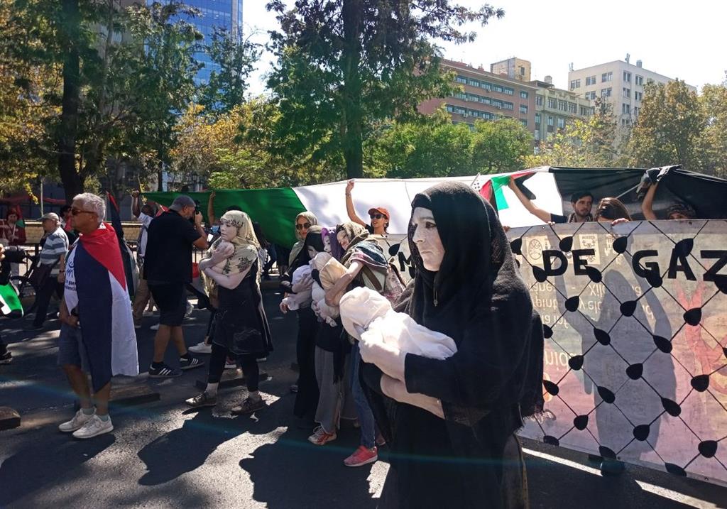 Chilenos condenaron el genocidio israelí en contra de Palestina