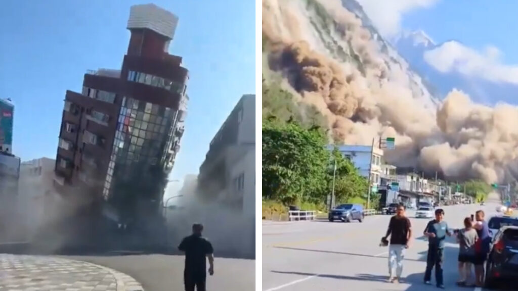 Imágenes de destrucción tras el terremoto más potente de Taiwán en 25 años
