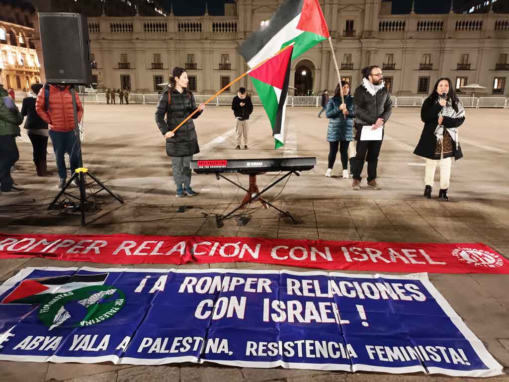 A romper relaciones con Israel, reclamo de manifestantes en Chile